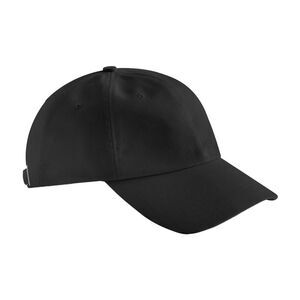 Beechfield Natural Cotton Baseball Cap / Black